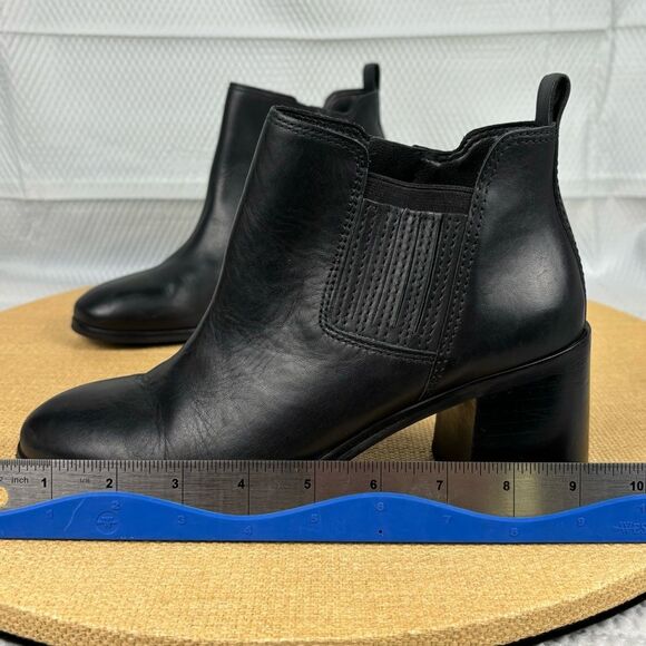 Lucky Brand | Women’s Black Leather Debruh Bootie Ankle Boots | Size 7.5 - Picture 3 of 10